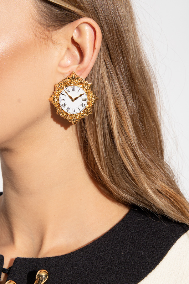 アクセサリーその他 MOSCHINO COUTURE Woman Brooches Gold 91788402 0607 Vintage MOSCHINO COUTURE Massive Buttons Needle Hem Stitches